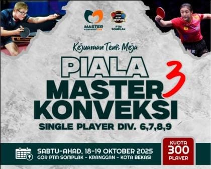 Kejuaraan Tenis Meja Master Konveksi 3 1 Kejuaraan Tenis Meja Master Konveksi 3