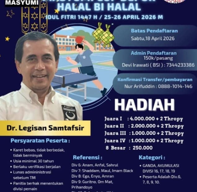 Turnamen Tenis Meja Masyumi Cup