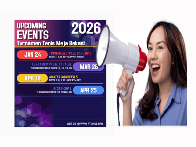 Jadwal Turnamen Tenis Meja Bekasi 2026