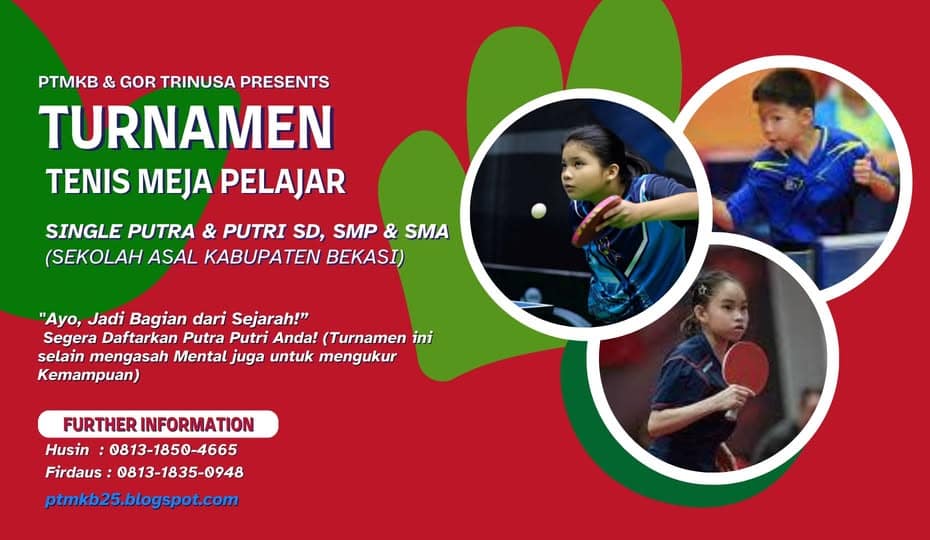 Turnamen Tenis Meja Pelajar 16 Turnamen Tenis Meja Pelajar