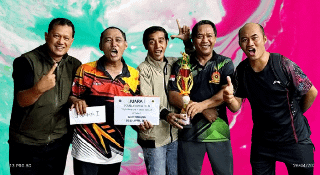 Hasil Turnamen Tenis Meja Halal bi Halal 3 Juara_Double_HBH
