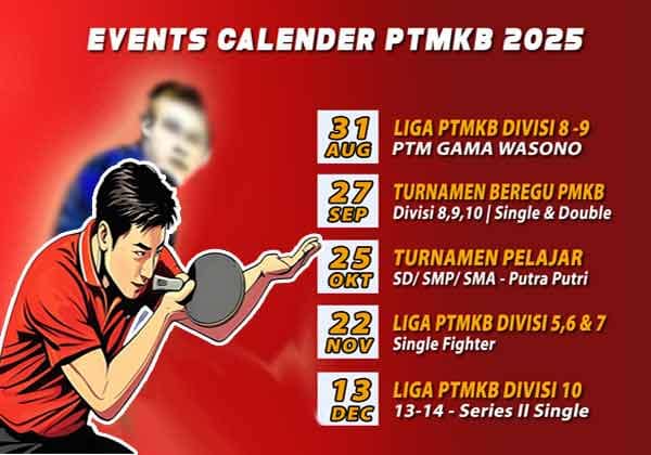 Events Calender Tenis Meja PTMKB 18 Events Calender Tenis Meja PTMKB