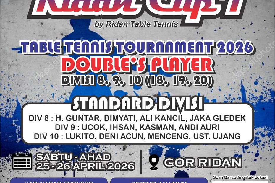 Turnamen Tenis Meja Ridan Cup 1